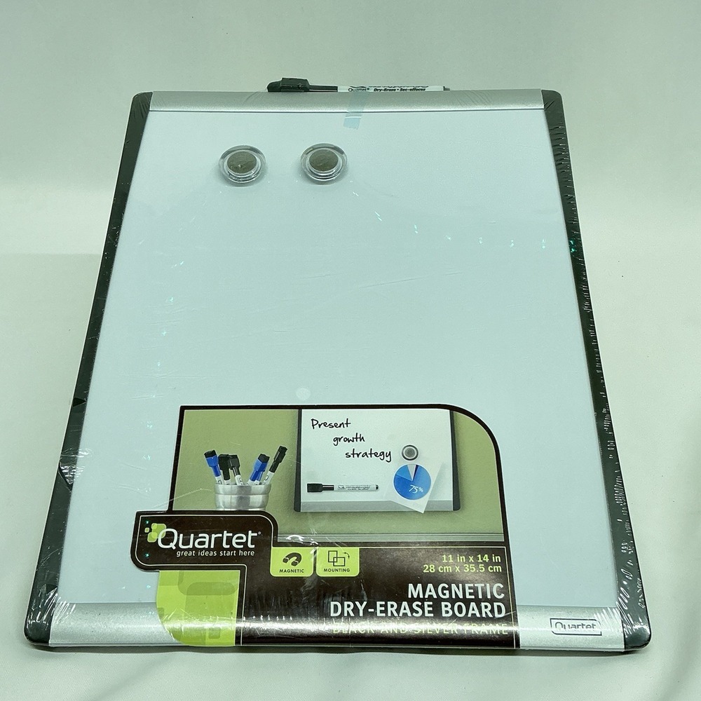 Quartet 11x14 inch (28x35.5cm) Magnetic Dry Wrase Board.